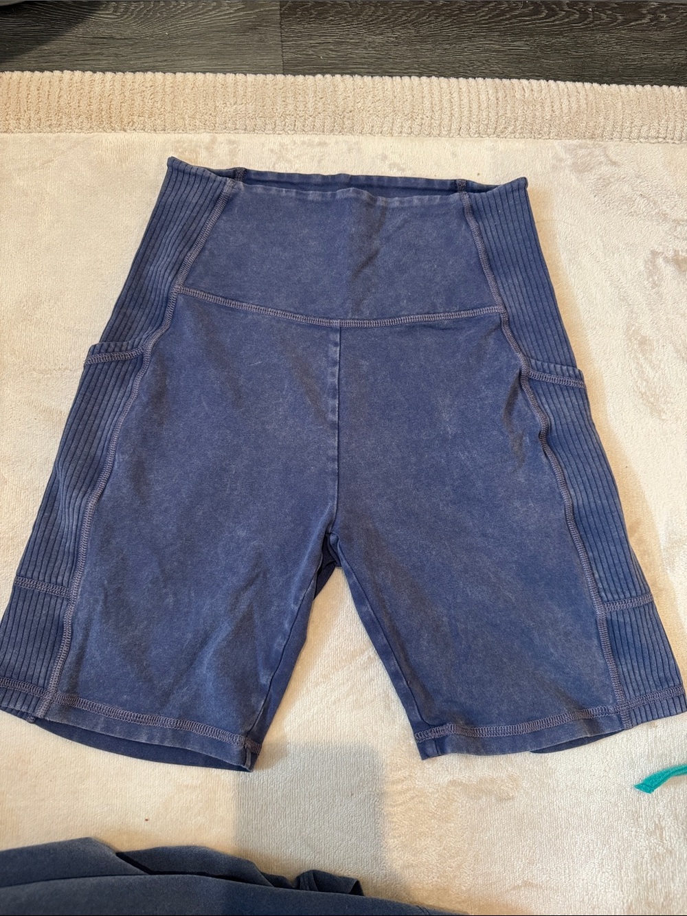 Aerie High-Waist Navy Blue Bike Shorts